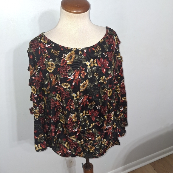 by & by Tops - Floral Top- W Sz XXL